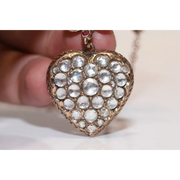 Natural rose cut diamond pendant with vintage design, elegant handmade fine jewelry necklace for women gift