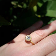 0.86Ct Round brilliant cut diamond ring with modern luxury jewelry appeal