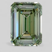 2.39 Ct fancy vivid green lab grown diamond in emerald cut, vibrant step cut loose diamond for custom engagement ring or fine jewelry