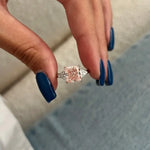 3 carat square cut diamond with sharp corners and brilliant faceting
