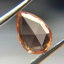 0.44Ct Orange Color Pear Lab Grown Diamond