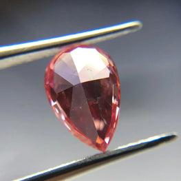 0.83Ct Lab Created Pink Pear Diamond