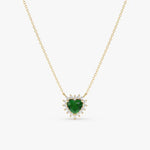 0.76 Ct genuine green gemstone pendant necklace with vibrant green color and elegant design, ideal for fine jewelry and stylish everyday wear