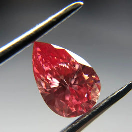 0.39Ct Pear Cut Pink Lab Grown Diamond