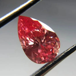 0.39Ct Pear Cut Pink Lab Grown Diamond