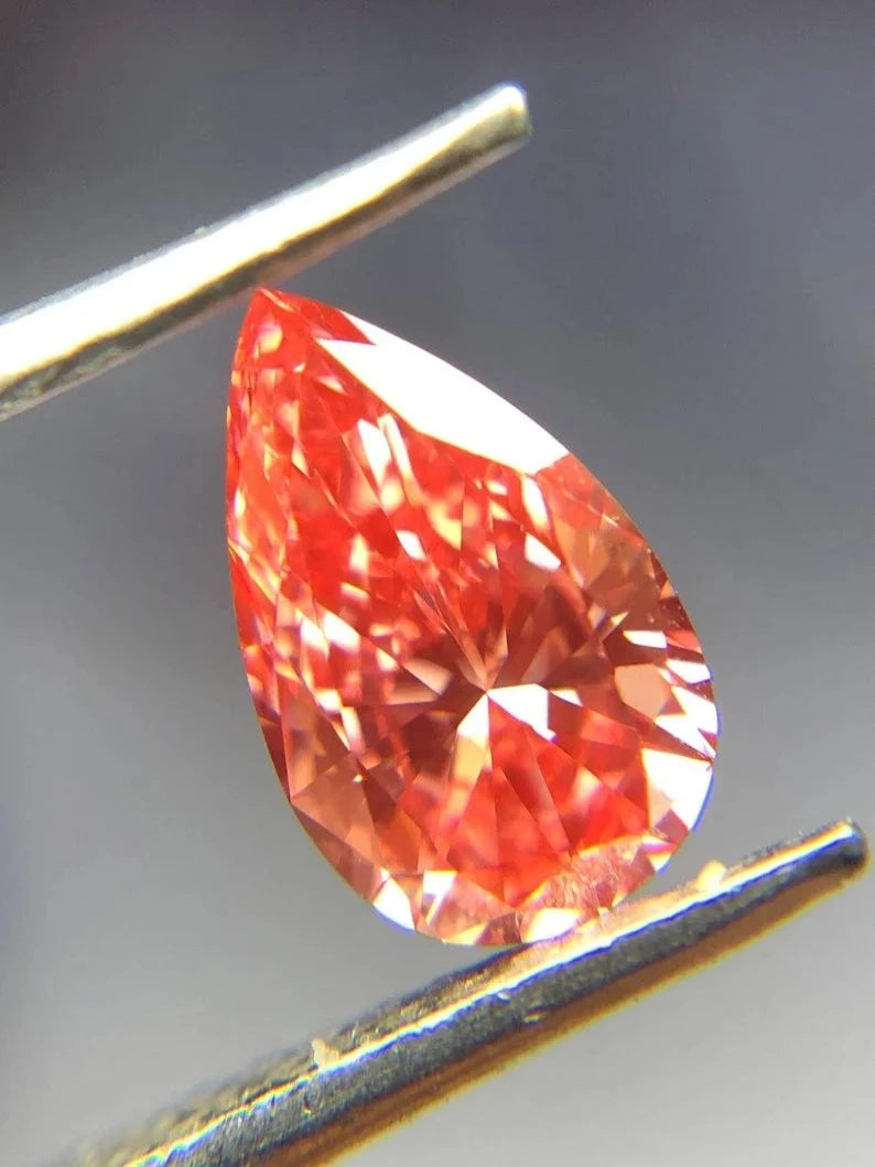 0.78Ct Pear Cut Fancy Lab Created Diamond