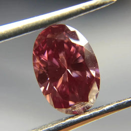0.61Ct Oval Cut Pink Lab Grown Diamond