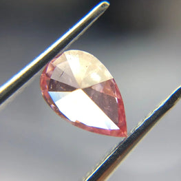 0.40Ct Pink Lab Grown Pear Diamond