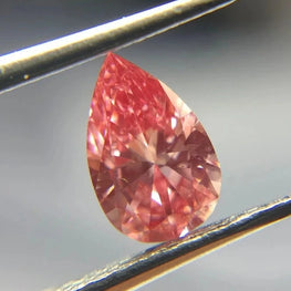 0.40Ct Pink Lab Grown Pear Diamond