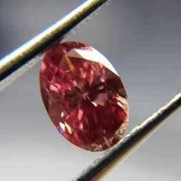 0.50Ct Oval Cut Pink Lab Grown Diamond
