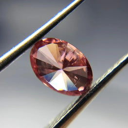 0.50Ct Oval Cut Pink Lab Grown Diamond