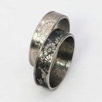 Classic gold couple rings set with subtle diamonds, timeless elegance.