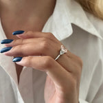 3 carat square cut diamond with sharp corners and brilliant faceting