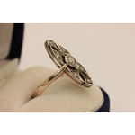 Vintage style lab grown diamond ring round cut stone delicate and timeless engagement jewelry