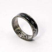 Classic gold couple rings set with subtle diamonds, timeless elegance.
