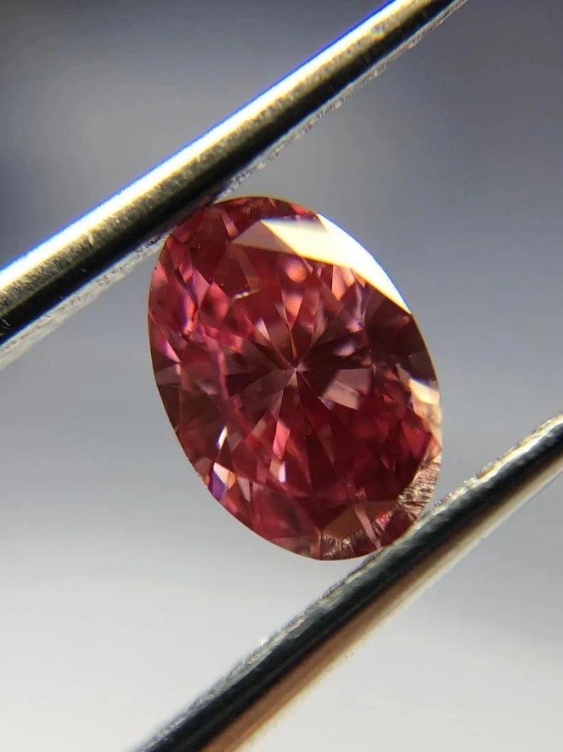 0.78Ct Lab Created Oval Cut Diamond