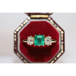 lassic lab created gemstone ring with oval amethyst stone and sparkling diamond band