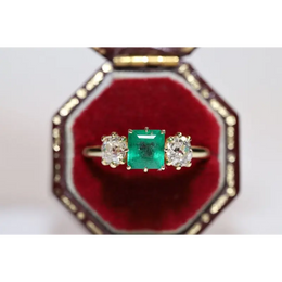 lassic lab created gemstone ring with oval amethyst stone and sparkling diamond band