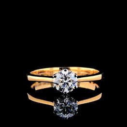 Timeless Round Cut Moissanite Delicate Ring