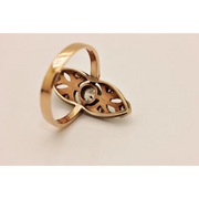 Vintage style lab grown diamond ring round cut stone delicate and timeless engagement jewelry