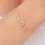 diamond heart pendant with rose gold pendant detailing and luxurious pendant necklace elegance.