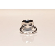 Fashion lab created gemstone ring with citrine stone and brilliant diamond highlights