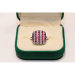 Fashion lab created gemstone ring with citrine stone and brilliant diamond highlights