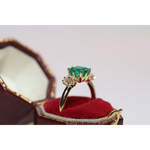lassic lab created gemstone ring with oval amethyst stone and sparkling diamond band
