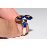 Designer lab created gemstone ring with morganite stone and shimmering diamond accents