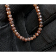 rondelle beads, brown diamond beads, diamond, what is a natural diamond ring, natural diamond vs real diamond, lab grown or natural diamonds comparison.