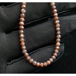 rondelle beads, brown diamond beads, diamond, what is a natural diamond ring, natural diamond vs real diamond, lab grown or natural diamonds comparison.