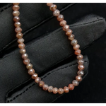rondelle beads, brown diamond beads, diamond, what is a natural diamond ring, natural diamond vs real diamond, lab grown or natural diamonds comparison.