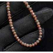 rondelle beads, brown diamond beads, diamond, what is a natural diamond ring, natural diamond vs real diamond, lab grown or natural diamonds comparison.