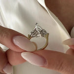 4 carat pear cut diamond with elongated teardrop shape and exceptional brilliance