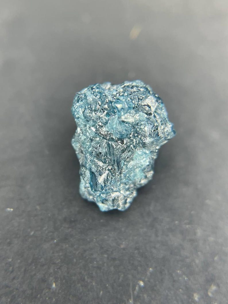 Ethically Sourced 1.36Ct Blue Raw Diamond for Meaningful Wedding Jewelry.