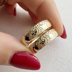 Matching platinum couple rings, timeless design for a perfect symbol of love.