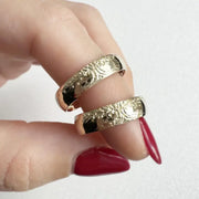 Matching platinum couple rings, timeless design for a perfect symbol of love.