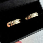 Matching platinum couple rings, timeless design for a perfect symbol of love.