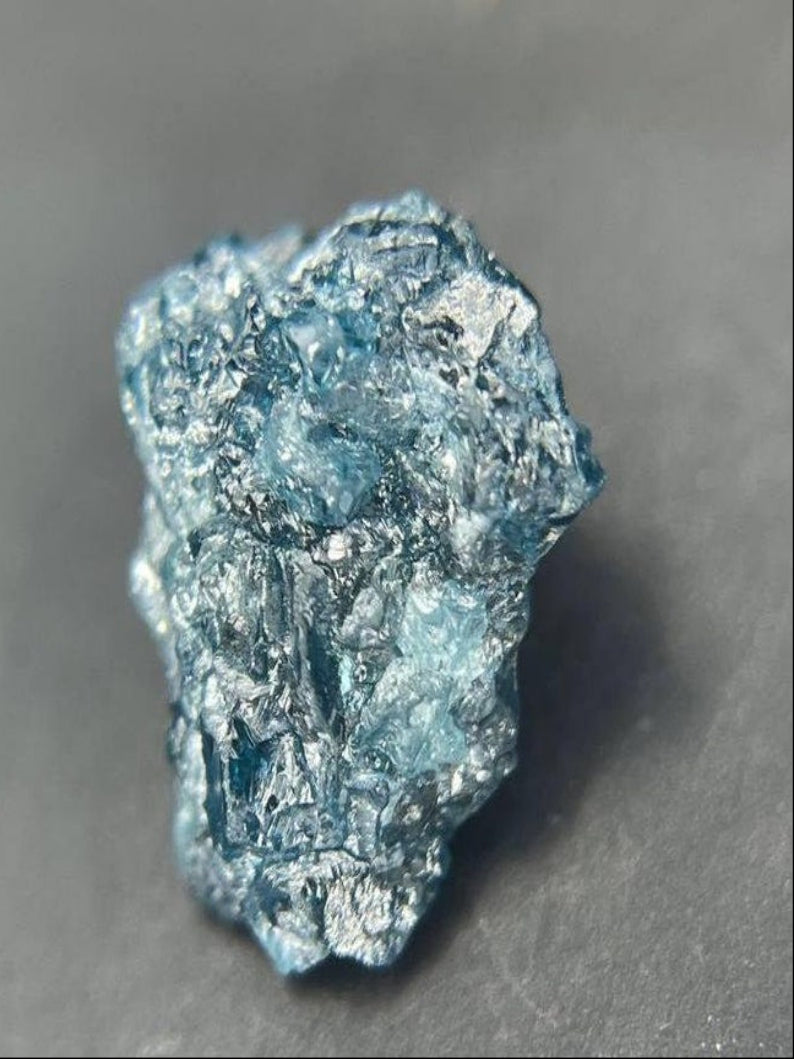 Ethically Sourced 1.36Ct Blue Raw Diamond for Meaningful Wedding Jewelry.