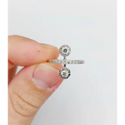 Close-up of lab created diamond with stunning sparkle and clarity ideal for custom engagement ring design