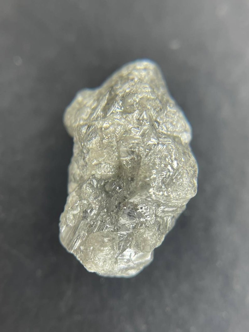 3.16Ct Natural Grey Color Loose Rough Diamond