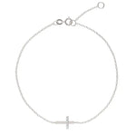 0.60 ct lab grown diamond bracelet for women featuring round brilliant stones in a gold setting.