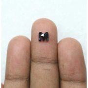 0.86 Ct Natural Loose Black Alphabet “M” Diamond Natural black loose diamond for engagement ring