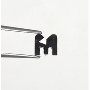 0.86 Ct black diamond loose alphabet “M” diamond, raw diamonds, rough diamonds, man made diamonds, gia certified diamonds.