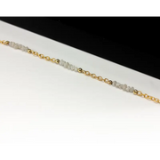 9.20 Ct white rough diamond bracelet in elegant luxury style For Fine Jewelry 