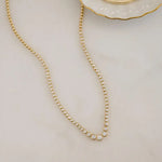 8.69 ct lab grown diamond tennis necklace with brilliant sparkling diamonds in a classic elegant fine jewelry design