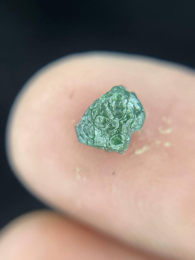 0.73 CT Natural Green Rough Raw Diamond For Wedding Ring