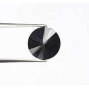 4.96 Ct natural black round brilliant diamond, best man made diamonds, buy diamond ring, how you can tell if a diamond is real, difference between lab grown and natural,