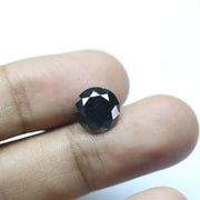 4.96 Ct natural black round brilliant diamond, best man made diamonds, buy diamond ring, how you can tell if a diamond is real, difference between lab grown and natural,
