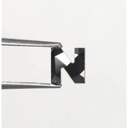 0.77 Ct Natural Loose Black Alphabet 'N' Diamond – Best Price